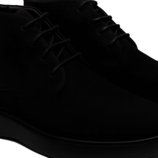 Bottines MIRQADO Daim Noir Classique